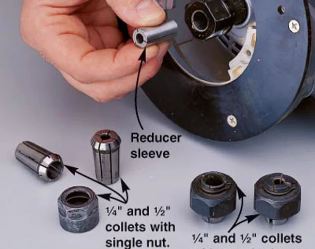 CNC Woodworking Machine - Collet set