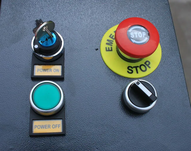 Mini Laser Machine - Control switches and buttons