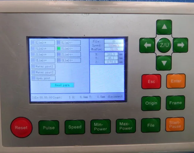 Mini Laser Machine - LCD control panel